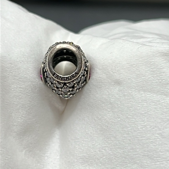 Authentic PANDORA 925 SS CZ ❤️ spacer/charm. - Picture 8 of 9